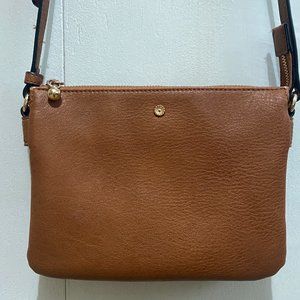 LC Lauren Conrad Candide Crossbody Bag (Saddle Brown)